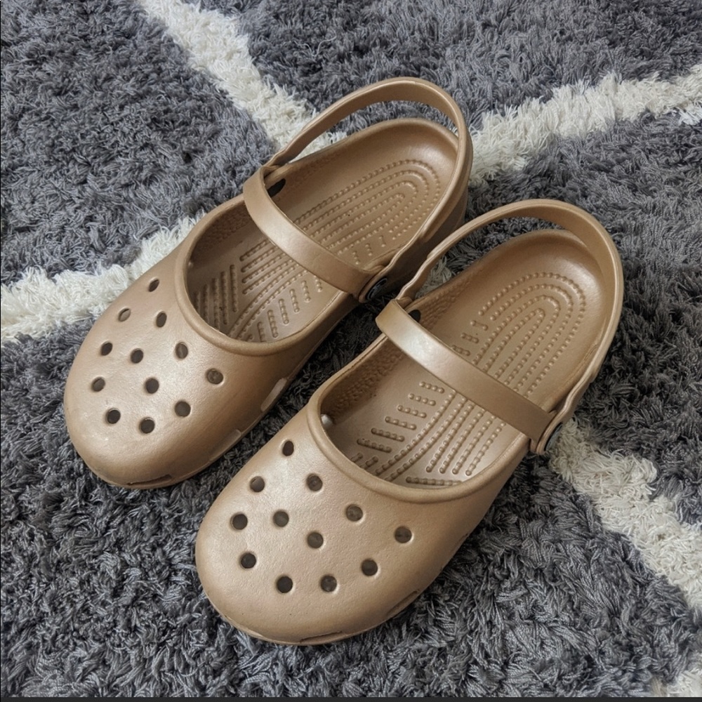 Gold Crocs